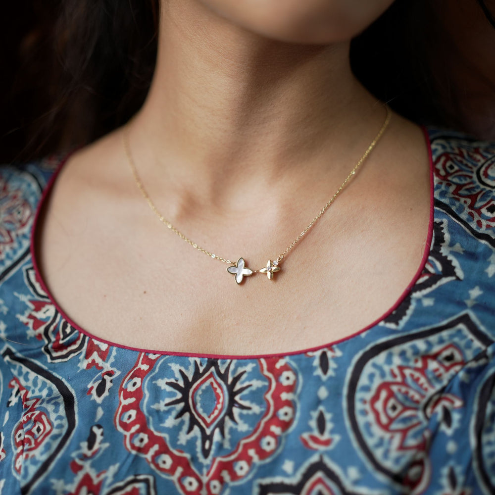 White Clover Pendant Chain