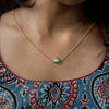 Minimal Turquoise Pendant Chain