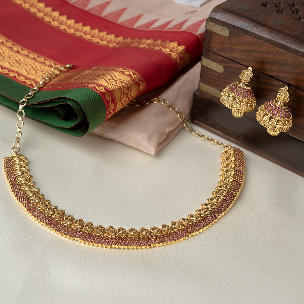 Elegant Ruby Necklace